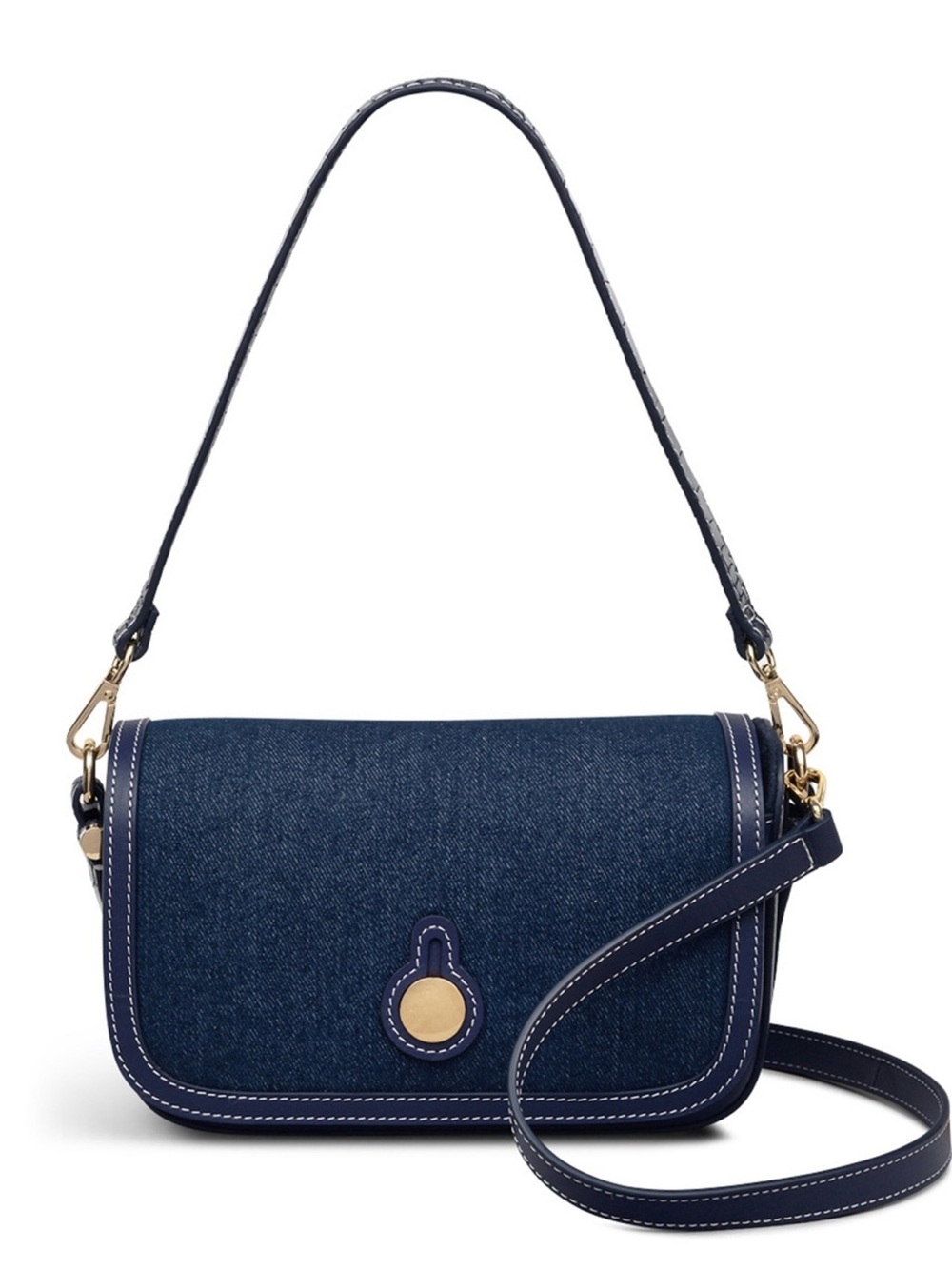 Radley London Bathurst Mews Denim Flap Over Crossbody Bag - Evenfall